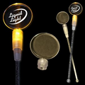 9" Amber Round Light-Up Cocktail Stirrers